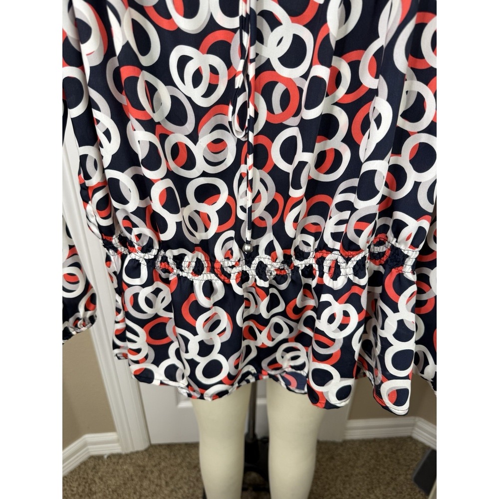 Ellen Tracy Women Size L Retro Blouse Office Professional - Picture 3 of 11